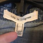 Life in Progress  medium plaid button dow Photo 1