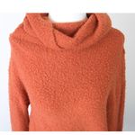 Free People Stormy Cowl Wool Sweater Orange Rust Womens S Photo 1