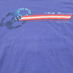 Coed Sportswear, Inc. 1990s Vintage USA Soccer Shirt Size Large L By Graphic Tee American Flag Stars And Stripes Graphic Print T-Shirt Unisex T-Shirt  Photo 4