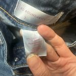 No Boundaries  Dark Blue Distressed Jean Shorts Photo 3