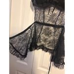 Black Lace Corset Bustier Babydoll Lingerie Top Adjustable Straps Size undefined Photo 5