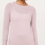 Lululemon  Unity Drop Back Long Sleeve Sweater Cashmere Blend‎ Dusty Rose Size 6 Photo 0