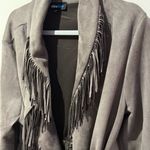 Alice Blue  Gray Fringe Teddy Jacket Photo 1