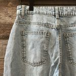 Pretty Little Thing Light Blue Boyfriend Jeans Distressed Thigh Size 4 Photo 5