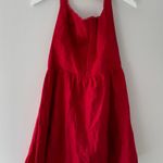 Reformation Red Sheri Linen Mini Dress 12 Photo 4
