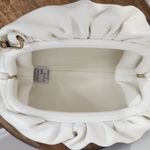 Understated Leather  Cream Clutch with Gold-Tone Chain Mother's Day Gift Photo 1