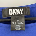 DKNY  Midi Dress Size Small NWT Side-Tie Short Sleeve Stretch Casual Royal Blue Photo 4