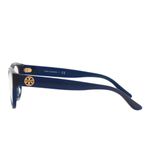 Tory Burch Eyeglasses Frames TY 2053 1409 Brown Horn Blue Gold Cat Eye 51-15-135 Photo 2