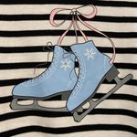 NWOT Serengeti Size 2X Black White Stripes Ice Skates Snow Long Sleeve Tee Shirt Photo 1