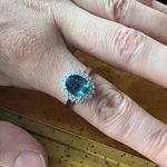 Teal Color Changing Fluorite Sterling Silver Ring Size 9.25 Photo 4