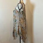 Maeve Anthropologie Floral Ruffle Hem Sleeveless Tank Top Women's Small Photo 5