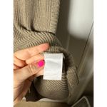 Tribal Chunky Knit Mock Neck Sleeveless Tank Tan Long Tunic Sweater Small Chic Photo 4