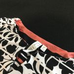 Emma & Me Floral‎ Print Midi Dress Black White Coral 3/4 Sleeve M Size M Photo 3