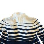Cartonnier Anthropologie Striped Knit Blazer Jacket Stretch Size Small Women's Blue Photo 7
