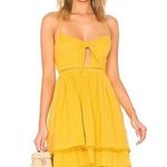 Endless Rose Baby Doll Halter Mini Dress Yellow Medium Y2K boho Photo 0