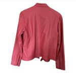 Fox & Ali Faux Leather Jacket. Salmon Color. Large. Orange Photo 1