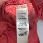 Chico's Weekends by  Women's Orange Red Lightweight Full Zip Hoodie Jacket Size 2 Photo 2