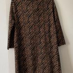 Tyler Boe Kim Cowl Neck Sweater Dress Tiger Print | M Size M Photo 6