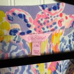 Lilly Pulitzer Purple Floral Beach Coverup Tunic Top G31 Photo 2