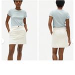 Everlane  Canvas Stamp Cotton Pockets Mini Skirt Cream Bone Minimalist Durable 10 Photo 1