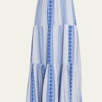 Veronica Beard 💕💕 McKinney Strapless Cotton Maxi Dress Electric Blue Medium NWT Photo 9