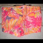 Lilly Pulitzer Nwt Kerrie neon sunburst shorts size 6  summer floral beach casual Photo 3