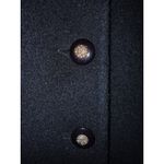 VTG USA MDP Mario De Pinto Wool Maxi Coat Velvet Old Money Retro Glam Heritage Black Photo 3