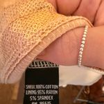 Rafaella  NWOT Cream Cardigan with Built-In Gold Sequin Tank 3/4 Sleeves Photo 4