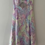 ZARA  Tie Dye Cutout Satin Mini Dress Sz M Photo 6