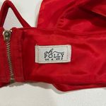 Oh Polly  Red Satin Underwire Crop Top Size 2 US / UK 6 Photo 2