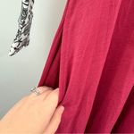 LuLaRoe  NWT Emily Dress‎ Long Sleeve Women’s Size XXS Burgundy Black White Print Photo 2