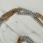 Silver Gold Two Tone Chain Belt Small/Medium (S/M) Hook Closure ✨ Photo 6