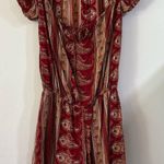 Faithfull the Brand Faithful The Brand Red Romper Paisley Print Boho Festival Bandana Small Photo 0