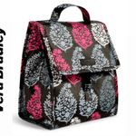 Vera Bradley Lunch Box Sack Pink Black Grey Size 9”x 8”x 5” New with Tag Photo 0