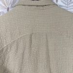 Orvis Lightweight Textured Zip Jacket Beige Drawstring Waist Neutral Basic S Photo 5