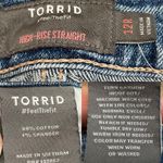 Torrid Womens Jeans Denim Light Wash Button Fly High Rise Straight Size 12 Photo 10