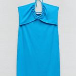 ZARA  Blue Cut Out Mini Dress Vacation Summer New With Tags Photo 0