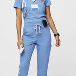 FIGS  Yola Scrub Pants Ceil Blue Photo 0