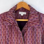 Coldwater Creek Asian Flair Embossed Maximalist Multicolor Jacket Plus Size 1X Photo 2