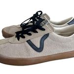 Vans Sport Low Sneakers Shoes Off White Beige Suede Lace Up Photo 0