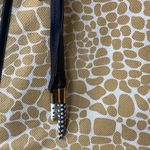 Kempton and Co Gilaugh Tauton Canvas and Leather Giraffe Print Tote Bag NWOT Tan Photo 1