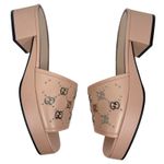 Gucci  Janaya Interlocking G Studs Open Toe Slide Sandals Pink Size 39.5 Photo 7