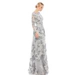 Mac Duggal Floral Embellished Illusion Sleeve Embroidered A-Line Gown- NWT Photo 2