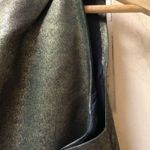 Moschino metallic dark green shimmery v neck style peplum cocktail dress sz 10 Photo 14