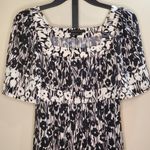 BCBG MaxAzria Black White Floral Jersey Dress XS Photo 10