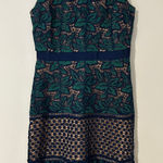 Belle Badgley Mischka Badgley Mischka Belle by Deanndra Emerald Green Navy Blue Dress Lace A-line US 6 Photo 0