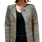Emanuel Ungaro Parallele Gray Stripe Blazer Skirt Set Womens 6 Photo 3