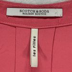 Scotch & Soda  Pink Sleeveless Blouse V-Neck Pleated‎ Casual Top Size M Photo 3
