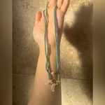 Handmade pearl purple beaded necklace Photo 5