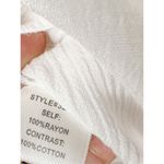 Under Skies NEW with Tags  Lace Trim Short Sleeve Top Blouse White Size Small Photo 3